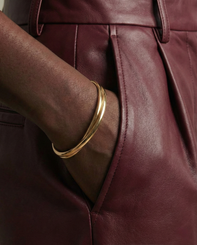 bransoletka Bloom bangle srebro 925 pozłacane 18K detal